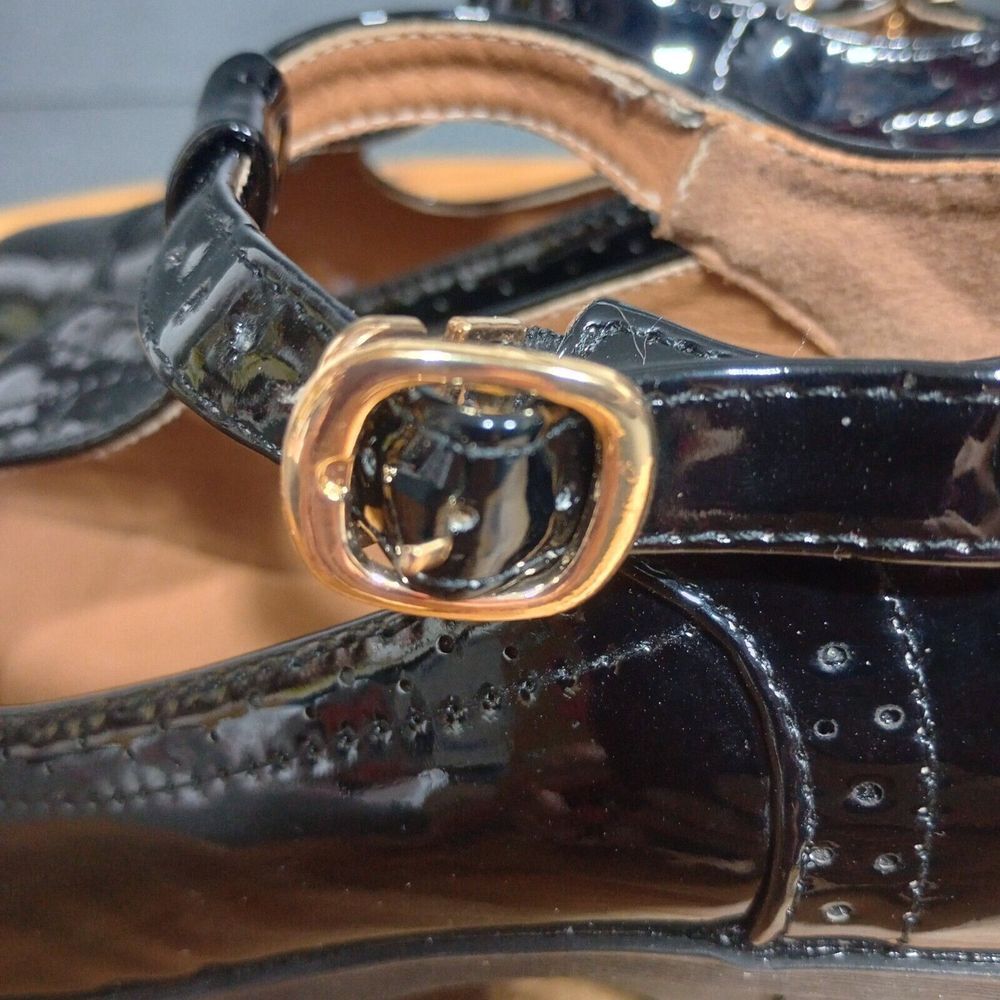 DADAWEN Womens Leather Classic T-Strap Platform Chunky Mary Jane Sz‎ 9.5 Goth - Picture 12 of 16